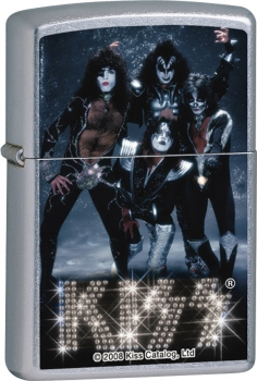 Zippo 24564 KISS Street Chrome Lighter Rhinestones