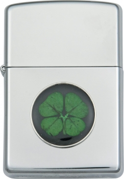 Zippo 4 Leaf Clover Emblem Windproof Lighter ZO24667
