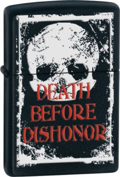 Zippo Death Before Dishonor lighter (model ZO24711)