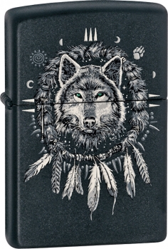 The Zippo AH Wolf lighter (model ZO24765)