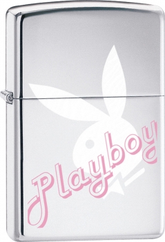 Zippo Playboy Chrome White ZO24790 Rabbit Image