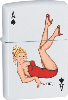 The Zippo Lady Ace (ZO24815)White Powder Coated