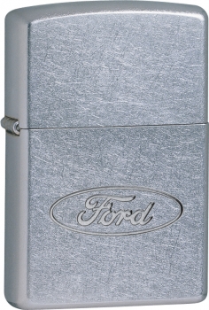 The Zippo Ford lighter ZO24825 Chrome Finish