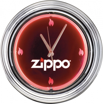 Zippo Zippo Neon Wall Clock. lights 42623