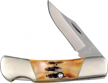 Bear and Son Executive Lockback Stag Bone Knives BC526