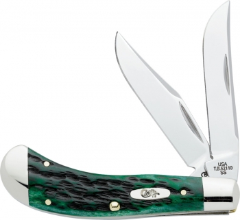 Case Case Bermuda Green Saddlehorn. Knives CA9724