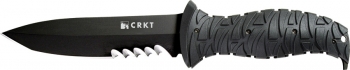 CRKT Black Ultima 9 3-4 Cordura Sheath Combo Edge CR2125KV