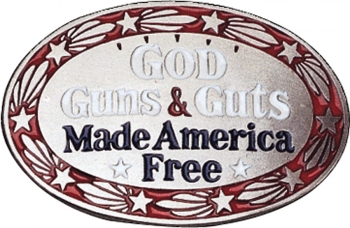 Belt Buckles Belt Buckle God, Guns & Guts. GA414