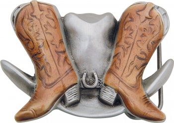 Belt Buckles Belt Buckle Boots & Hat. GA4255