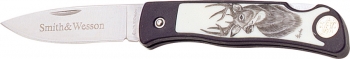 Smith and Wesson S&W Scrimshaw Lockback Deer. Knives SW320N