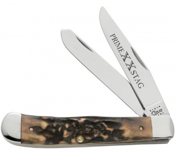 Case Trapper XX Prime Stag Tru-Sharp Clip & Spey Blades CA58393