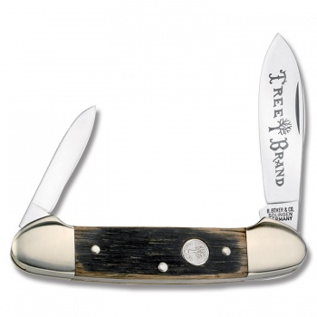 Boker Tree Brand Canoe Knife Beer Barrel Wood3 1-2 200BBL