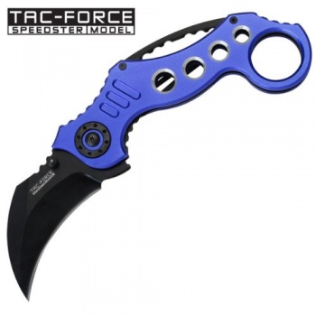Tac-Force M3836 Speed Assist Karambit Electric Blue