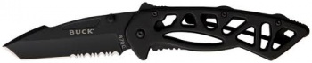 Buck Bones 870BKX Black High Tech Skeletonized Knife BU870BKX
