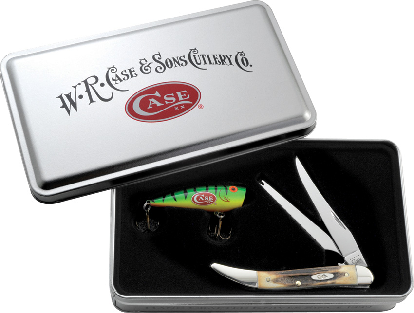 Case Fishing Knife Popper Lure Gift Tin 520094FSS CA6033