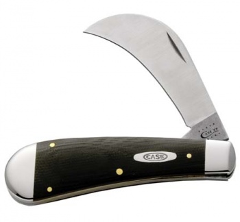 Case Hawk Bill Pruner Knife Black G10 As Ground Blades CA6241