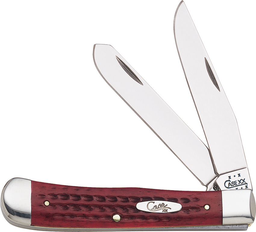 Case Cutlery Trapper Red Pocket Worn knives CA783