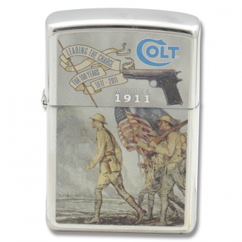 Zippo Colt 1911 Anniversary Lighter lights CT003