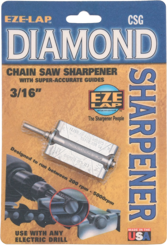 EzeLap Diamond Chain Saw Sharpener sharpeners EZLCSG316
