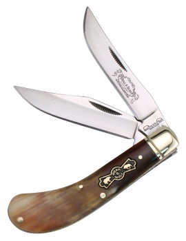Frost Bear & Bull Saddlehorn    - Knives FBB528OXH