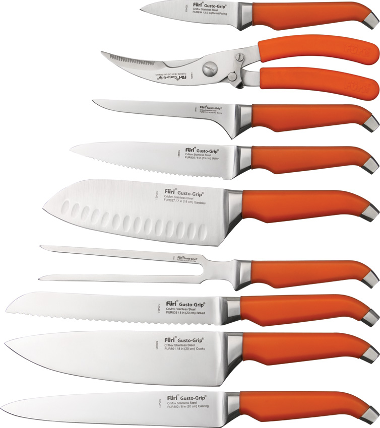 Furi FUR865 Rachael Ray Ten Piece Knife Set Bamboo Block