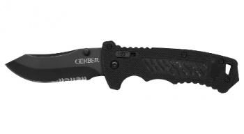 G0582 DMF Folder Black Combo Edge Ti-Ni Coated G0582