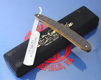 HandR H&R Straight Razor Green Knives HR401FG