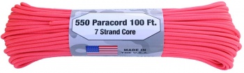  Parachute Cord Hot Pink 100 Ft RG002H