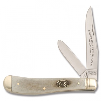 Imperial Schrade Schrade Confederate Trapper. knives SCH294CWC