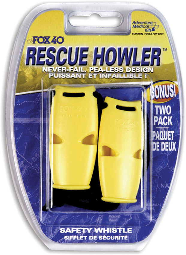 Adventure Medical AD0002 Twin Pack Howler Whistle