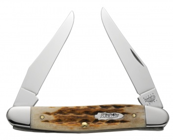 Case Muskrat Kinfolks Series Knife Jigged Honey Bone CA6583