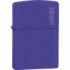 Zippo Logo ZO11346 Purple Powder Coated Lighter