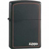 The Zippo Logo ZO11950 Black Matte Finish