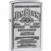 Zippo Jim Beam Pewter Logo Lighter ZO16928 Chrome