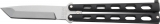 Bear & Son 5 Inch Black Armor Butterfly Knife 114AB