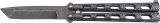 Bear & Son Butterfly 5 Damascus Tanto Silver Vein