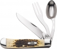 Case Hobo CA052 knife Fork Spoon 6354HBSS Trapper