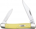 Case Pen Knife Yellow Synthetic Chrome Vanadium