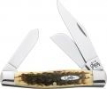 Case Jumbo Stockman Amber Bone Chrome Vanadium