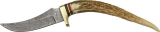 Damascus Stag Tip Skinner - DM1028