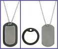 Dog Tag Titanium Knife DT001 Neck Chain 2 x 1 Inch