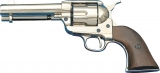 Denix Replica .45 Peacemaker Nickel Army Revolver Pistol 1186/NQ