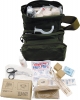 M-3 First Aid Kit Medic Bag Green Nylon Packed Full