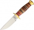 Frost Cutlery Hunter Stacked Leather - BRK-FTS208LTHR