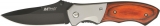 MTech Folder MT411. Pakkawood Black Blade.