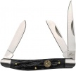 Roper Knives Stockman Jigged Black Bone - BRK-RP0001CBK