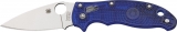 Spyderco Manix 2 Translucent Blue Plain Knife SPC101PBL2