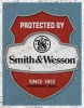 Tin Signs Protected By S&W - TSN1682