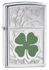 Zippo Lucky Four Leaf Clover Windproof Lid Lighter