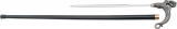 Pakistan Dragon Sword Cane 35 3/4 Overall 15 3/4 Blade